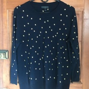 J.Crew Star Knit Crewneck Sweater
